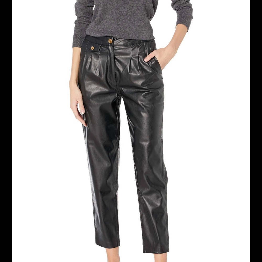 NWOT BLANKNYC Faux Leather Pleated Trousers